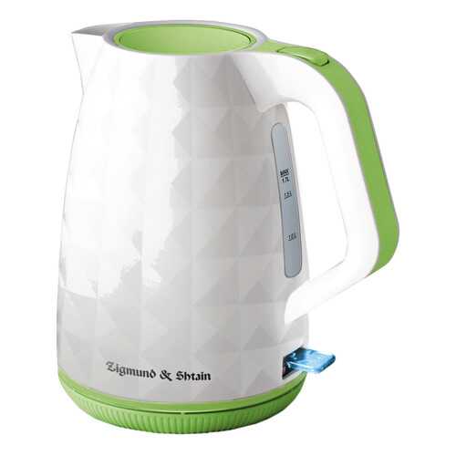 Чайник электрический Zigmund & Shtain KE-619 White/Green в ДНС