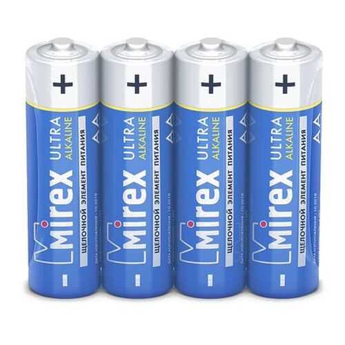 Батарейка щелочная Mirex LR6/AA 1,5V 4 шт в ДНС