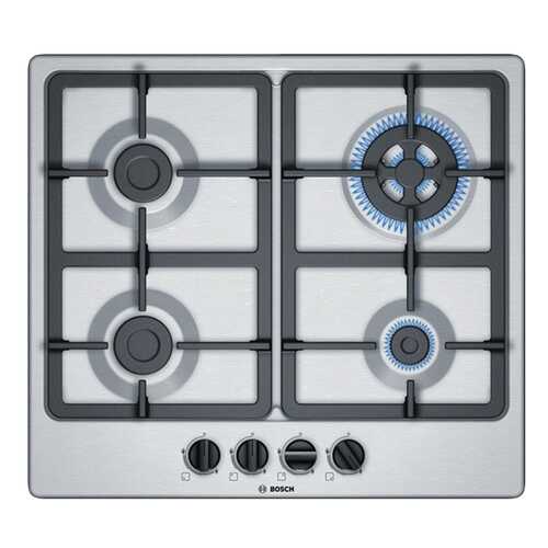 Встраиваемая варочная панель газовая Bosch PGH6B5B90R Silver в ДНС